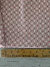 Dusty Rose Geometric Print Opaque Air Flow 100% Polyester {by the half yard}