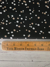 Black, Tan & White Bubble Dots {by the half yard}