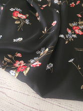 Black Floral Print {by the half yard}
