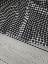 Black & White Petite Plaid Mixed Polyester Woven {by the half yard}