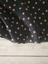 Black Distressed Rose Dot Print {by the half yard}