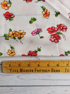 Ivory & Bright Floral Georgette {by the half yard}