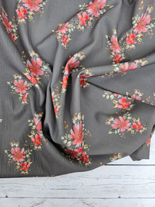Exclusive Design- Olive Floral {by the half yard}