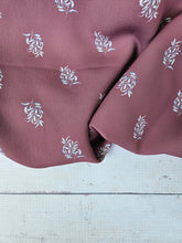 Exclusive Design- Crushed Berry Symmetrical Stem Print {by the half yard}