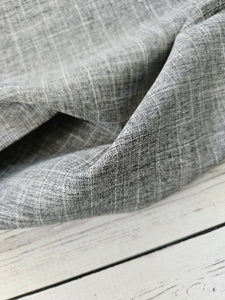 Gray Pinestripe Polyester {by the half yard}