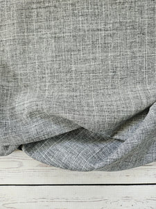 Gray Pinestripe Polyester {by the half yard}