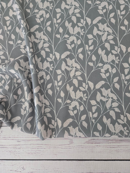 Dusty Olive & Tan Leaf Print {by the half yard}