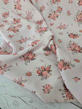 *REMNANT* 3.25 Yds- Exclusive Design- Tan Vintage Rose Print