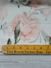 White & Pink Floral Chiffon {by the half yard}