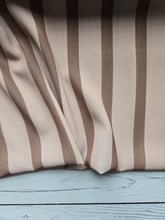 Peachy & Bronze Stripes Crinkle Georgette {by the half yard}
