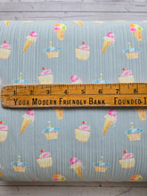 Exclusive Design- Cupcakes & Ice Cream Variegated Poly Rib Knit {by the half yard}