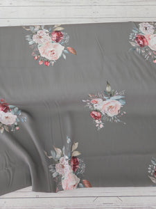 Exclusive Design- Olive Large Floral {by the half yard}