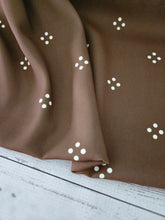 Drab Olive Dotted Diamonds Pinstripe Poly {by the half yard}