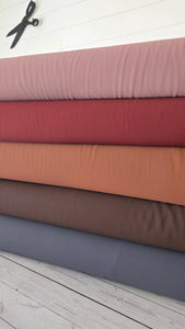 Solid Dusty Rosy Mauve Triple Georgette {by the half yard}