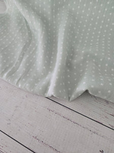 Light Sage Petite Squares Double Gauze Cotton {by the half yard}