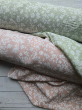 Light Green Floral Woven Look Polyester {by the half yard}
