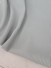 Exclusive Design- Dark Green & Ivory Pinstripes {by the half yard}