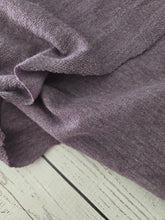 Solid Heathered Mauve Medium Weight Stretch French Terry Knit {by the half yard}