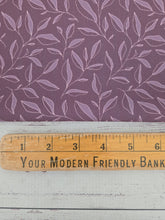 Variegated Plum Leaf Print {by the half yard}