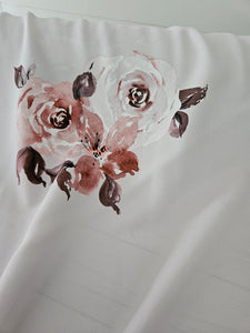 Exclusive Design- Oat Milk Floral {by the half yard}