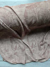 Peachy Tan Tropical Outline Print {by the half yard}