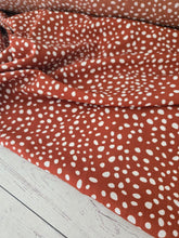 Rust Random Spot Print Misc. Poly {by the half yard}