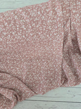*REMNANT* 1.75 Yds- Exclusive Design- Mocha Rose Petite Floral Print