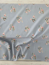 Exclusive Design- Vintage Blue & Pink Floral {by the half yard}