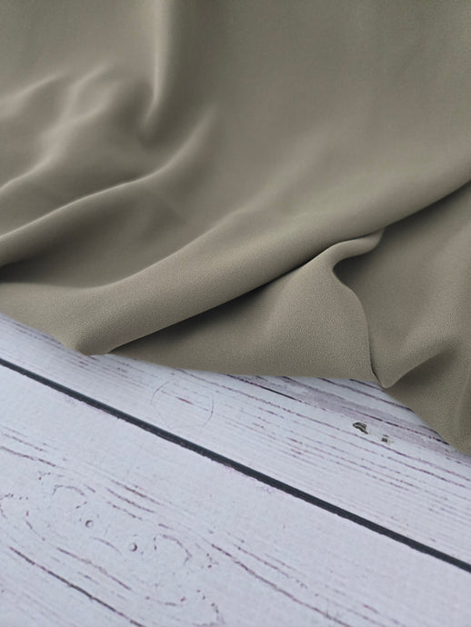 Solid Light Olive Triple Georgette {by the half yard}