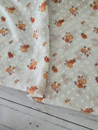 Vintage Floral Swiss Dot Chiffon {by the yard}