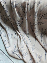 Sand & Charcoal Branch Print {by the half yard}