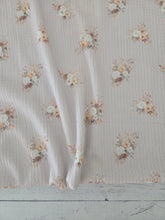 Exclusive Design- Blushy Taupe Meadow Bouquet Textured Knit {by the half yard}