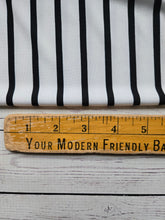 White & Black Stripes DTY Knit {by the half yard}
