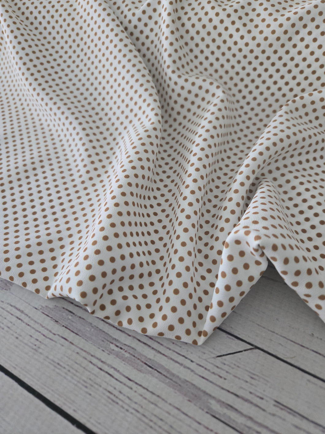 Exclusive Design- Ochre Polka Dots {by the half yard}