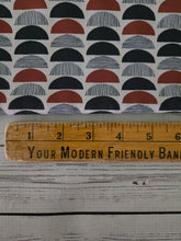 Black & Rust Mod Half Dot Print {by the half yard}