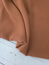 Solid Rust Triple Georgette {by the half yard}