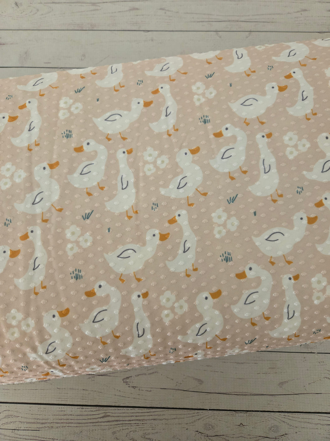 Goose & Daisies Print Swiss Dot Knit {by the half yard}