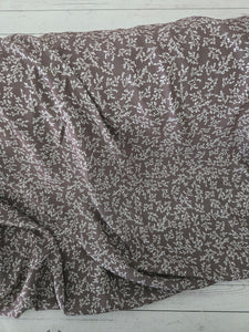 Brown Stem Print {by the half yard}