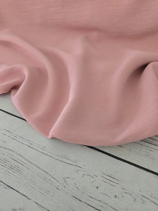Solid Dusty Pink Opaque Air Flow 100% Polyester {by the half yard}