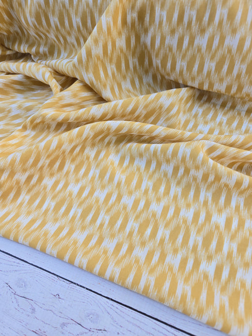 Muted Mustard IKAT Print {by the half yard}