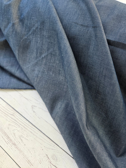 Dark Lightweight Denim {sold by the half yard}