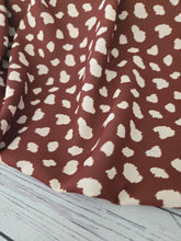 Rust & Cream Splotch Print {by the half yard}