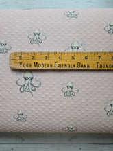 Exclusive Design- Blush Octopus Print Swiss Dot Knit {by the half yard}