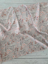 Tan Wildflower Floral {by the half yard}