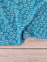 Exclusive Design- Viridian Green Abstract Circle Dots {by the half yard}