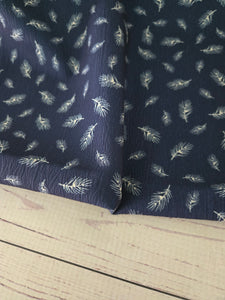 Petite Navy Branch Print {by the half yard}