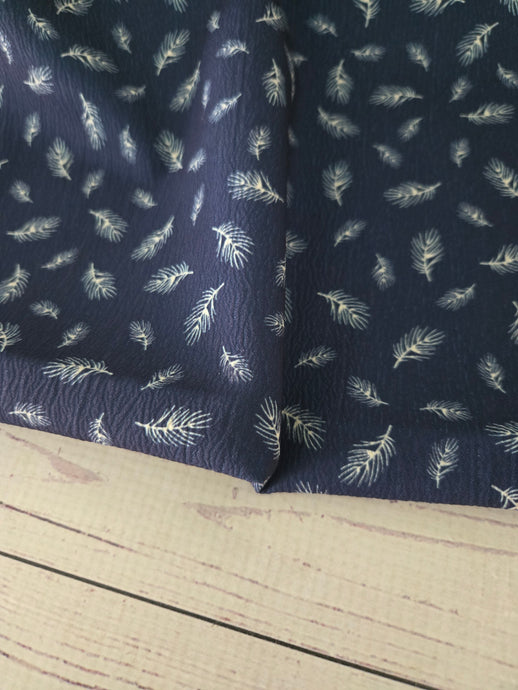Petite Navy Branch Print {by the half yard}