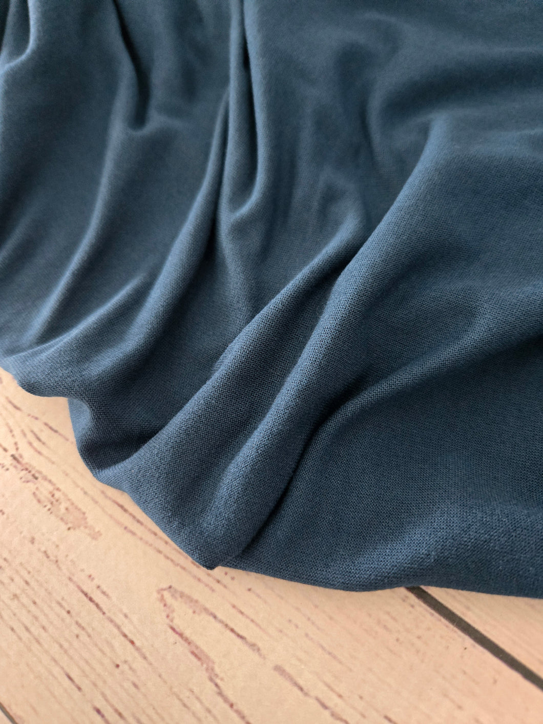 Solid Teal Double Brushed Poly (DBP) Knit {by the half yard}