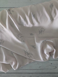 Exclusive Design- Creamy Tan Olive Branch Print {by the half yard}