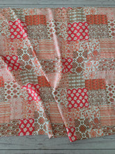 Shades of Coral Patchwork Print {by the half yard}